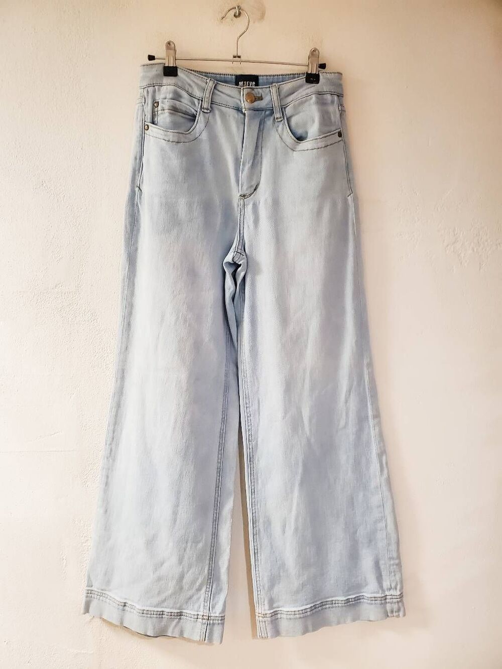 Anthropologie Maeve Wide Leg Jeans in Light Blue Size 26